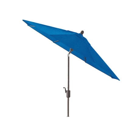 Amauri Outdoor Living 9ft Round Push TILT Market Umbrella with Antique Bronze Frame (Fabric: Sunbrella Pacific Blue) 71213-107-CS21301
